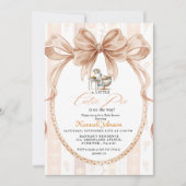  Boho Little Cutie Pie Thanksgiving Baby Shower 招待状 (正面)