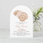 Boho Little Mermaidが赤ちゃんシャワーの途中にある 招待状 (スタンド正面)
