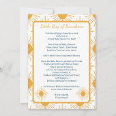 Boho Little Ray Of Sun Neutral Shower By Distance 招待状 (正面)