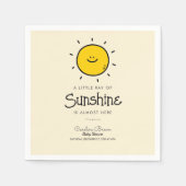 Boho Little Ray Of Sunshine Baby Shower スタンダードカクテルナプキン (正面)
