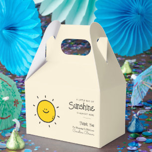 Boho Little Ray Of Sunshine Baby Shower フェイバーボックス
