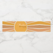 Boho Little ray of Sunshine Baby Shower  ペットボトルラベル (シングルラベル)