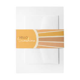 Boho Little ray of Sunshine Baby Shower 招待状ベリーバンド