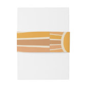 Boho Little ray of Sunshine Baby Shower 招待状ベリーバンド (裏面例)