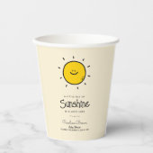 Boho Little Ray Of Sunshine Baby Shower 紙コップ (正面)
