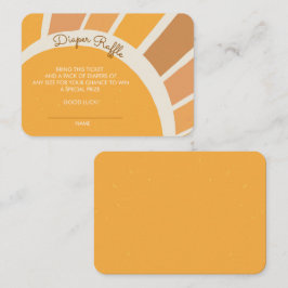 Boho Little ray of Sunshine Baby Shower Diaper エンクロージャーカード