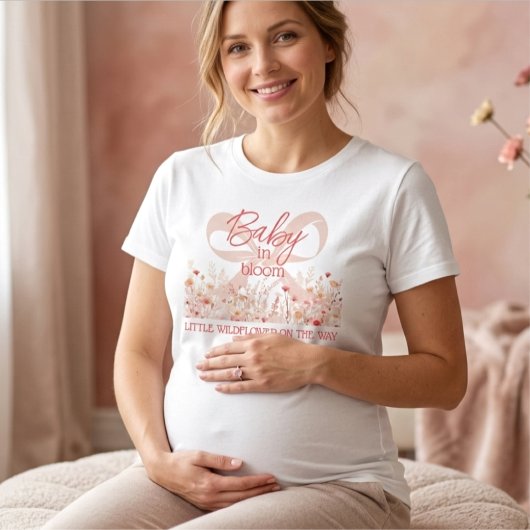 Boho Little Wildflower Baby in Bloom Mother Tシャツ
