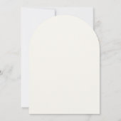 Boho Little Wildflower Watercolor Arch Baby Shower 招待状 (裏面)