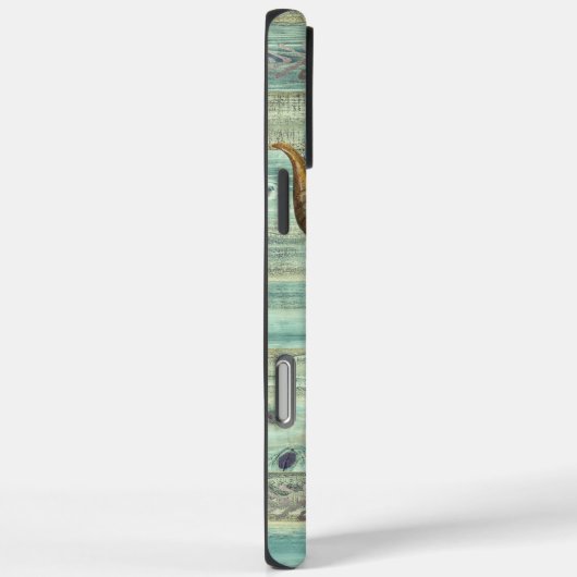 Boho Longhorn Skull Floral Monogram Case-Mate iPhoneケース (裏面 / 右)