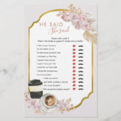 Boho Love醸造ブライダルシャワー彼は彼女と言った (正面)