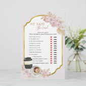 Boho Love醸造ブライダルシャワー彼は彼女と言った (スタンド正面)