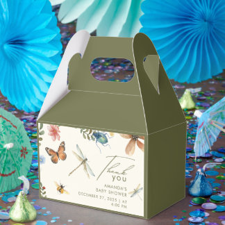 Boho Love Bug虫虫トンボの赤ちゃんシャワー フェイバーボックス