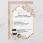 Boho Love is brewingブライダルシャワーWhat Groom Say (正面/裏面)