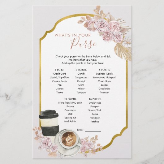 Boho Love is brewing What is In Your B巾着ゲーム (正面)