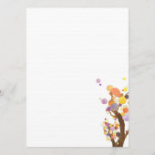 Boho Love Trees DIYウェディングレセプションディナーメニュー メニュー (裏面)