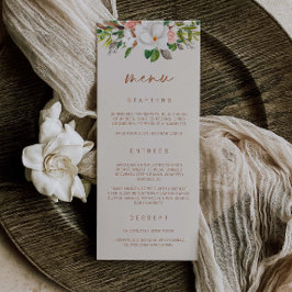 Boho Magnoliaメニュ結婚ーのブライダルシャワーミールL201 メニュー