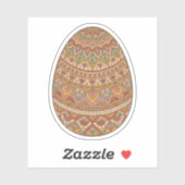 Boho Mandala Easter Egg Earth Tones Aesthetic  シール (シート)