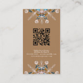 Boho Mandala Henna Artist Yoga Macrame Pattern 名刺 (裏面)