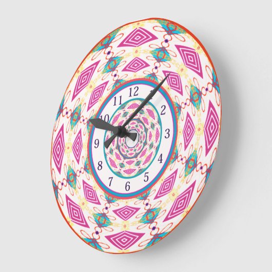 Boho Mandala  Large Clock ラージ壁時計 (傾斜)