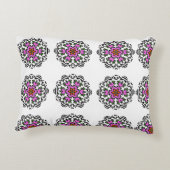 Boho Mandala Pattern アクセントクッション (裏面)