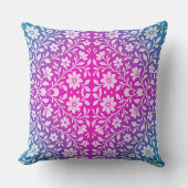 Boho Mandala Pink & Purple throw Pillow クッション (正面)