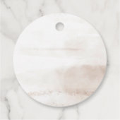 Boho Marble Script Thank you フェイバータグ (裏面)