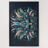 Boho Masquerade Feather Jewel Mask ジグソーパズル (縦)