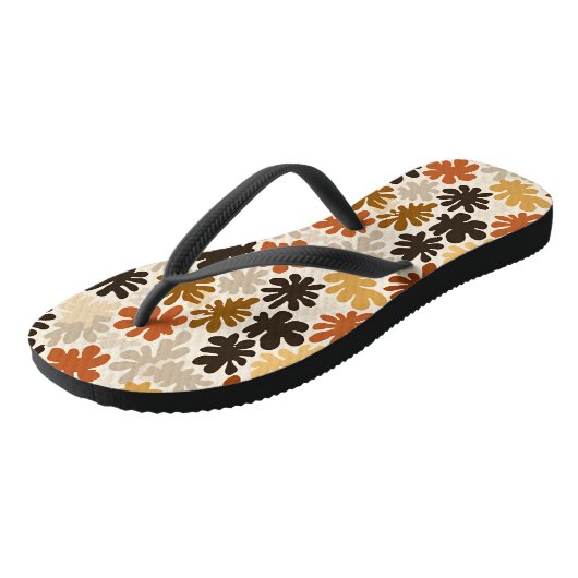 Boho Matisse Flower Pattern  ビーチサンダル (アングル)