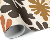 Boho Matisse Flower Pattern  ラッピングペーパー (ロールコーナー)
