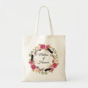 Boho Matron of Honor Gift 素朴 Wedding Party トートバッグ