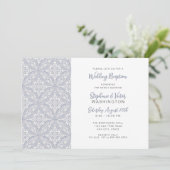 Boho Medallionウェディングレセプションのみ 招待状 (スタンド正面)