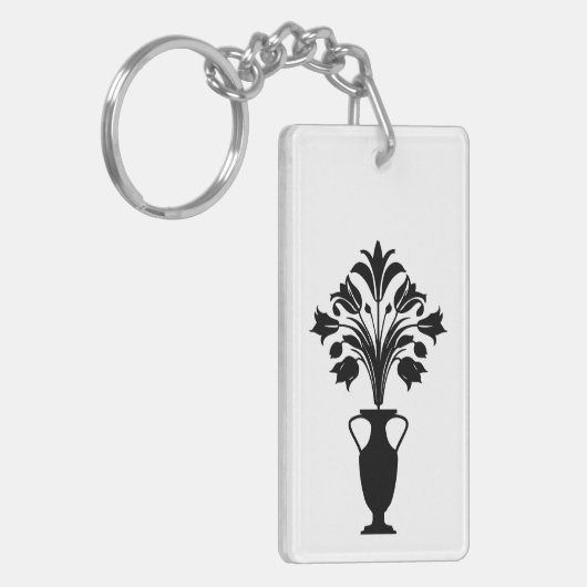 Boho Mid Century Flower Pot キーホルダー (正面左)