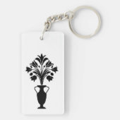 Boho Mid Century Flower Pot キーホルダー (裏面)