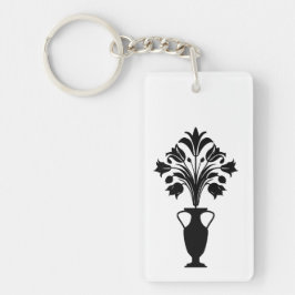 Boho Mid Century Flower Pot キーホルダー