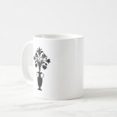 Boho Mid Century Flower Pot コーヒーマグカップ (正面左)