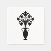 Boho Mid Century Flower Pot スタンダードカクテルナプキン (正面)