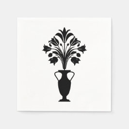 Boho Mid Century Flower Pot スタンダードカクテルナプキン