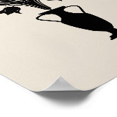 Boho Mid Century Flower Pot ポスター (角)