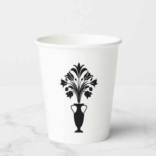 Boho Mid Century Flower Pot 紙コップ (裏面)