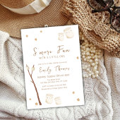 Boho Mimalistのmoreおもしろい星赤ちゃんシャワー 招待状