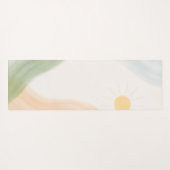 Boho Mindful Calming Minimalist ヨガマット (裏面(横))