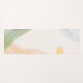 Boho Mindful Calming Minimalist ヨガマット (正面(横))