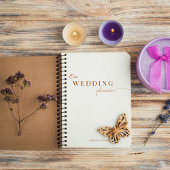 Boho Minimalistエレガント書道スクリプ結婚ト プランナー手帳