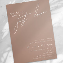 Boho Minimalist書道台本結婚の 招待状