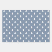Boho Minimalist Blue Christmas Winter Modern Boys ラッピングペーパーシート (正面3)