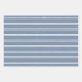 Boho Minimalist Blue Christmas Winter Modern Boys ラッピングペーパーシート (正面2)