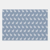 Boho Minimalist Blue Christmas Winter Modern Boys ラッピングペーパーシート (正面)