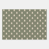 Boho Minimalist Christmas Winter Neutral Modern ラッピングペーパーシート (正面)