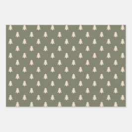 Boho Minimalist Christmas Winter Neutral Modern ラッピングペーパーシート