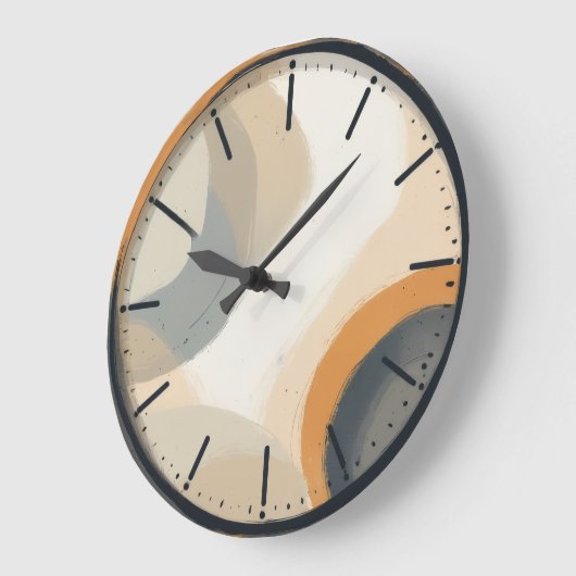 Boho Minimalist Designer Wall Clock ラージ壁時計 (傾斜)